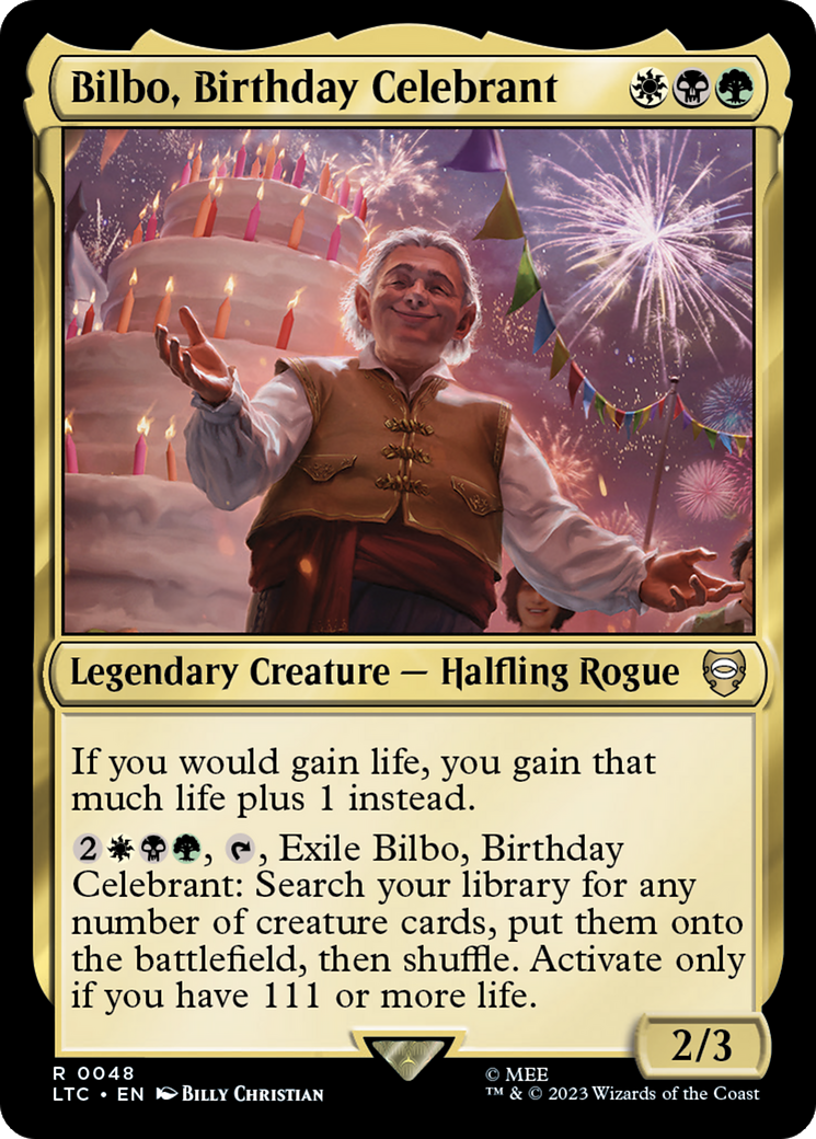 Bilbo, Birthday Celebrant [The Lord of the Rings: Tales of Middle-Earth Commander] | Magic Magpie