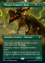 Thrasta, Tempest's Roar (Borderless Alternate Art) [Modern Horizons 2] | Magic Magpie