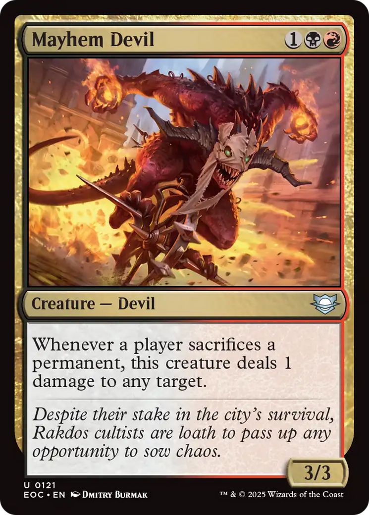 Mayhem Devil [Edge of Eternities Commander] | Magic Magpie