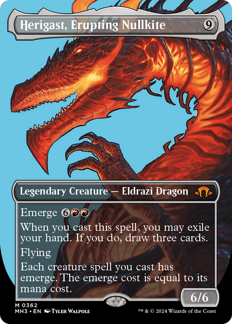 Herigast, Erupting Nullkite (Borderless) [Modern Horizons 3] | Magic Magpie