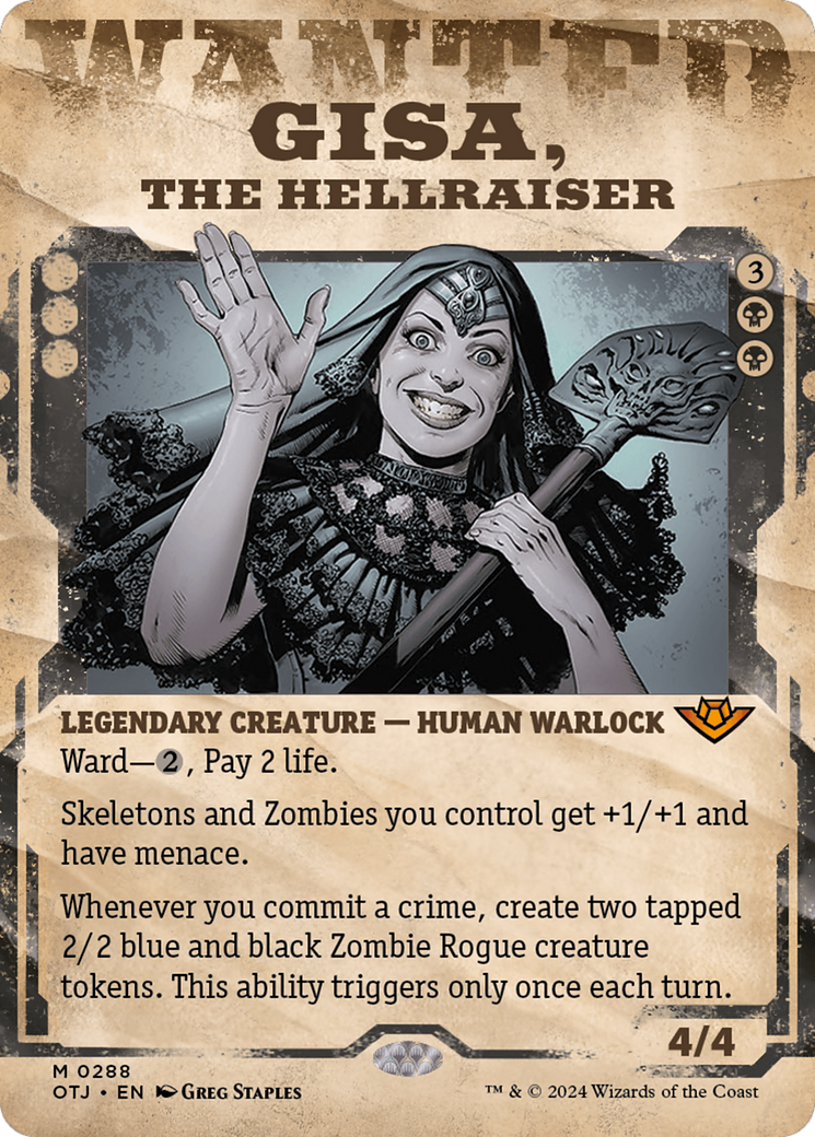 Gisa, the Hellraiser (Showcase) [Outlaws of Thunder Junction] | Magic Magpie
