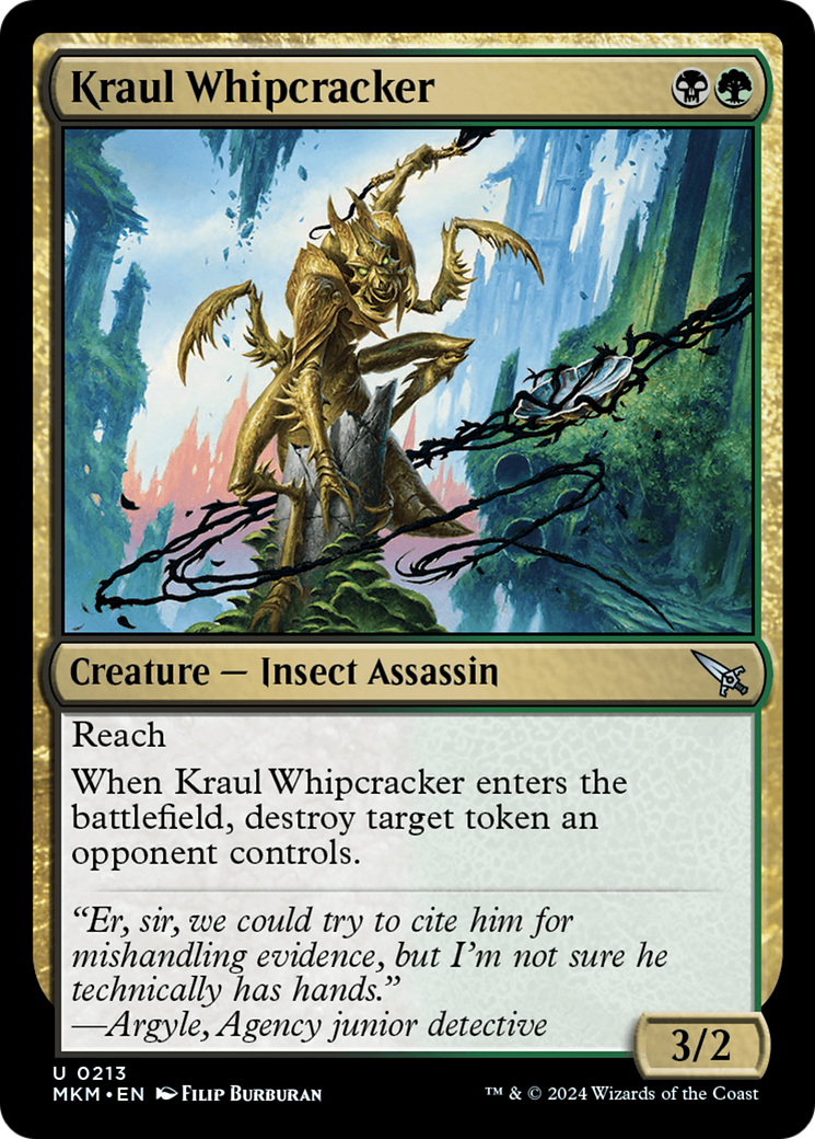 Kraul Whipcracker (Black) [Murders at Karlov Manor] | Magic Magpie