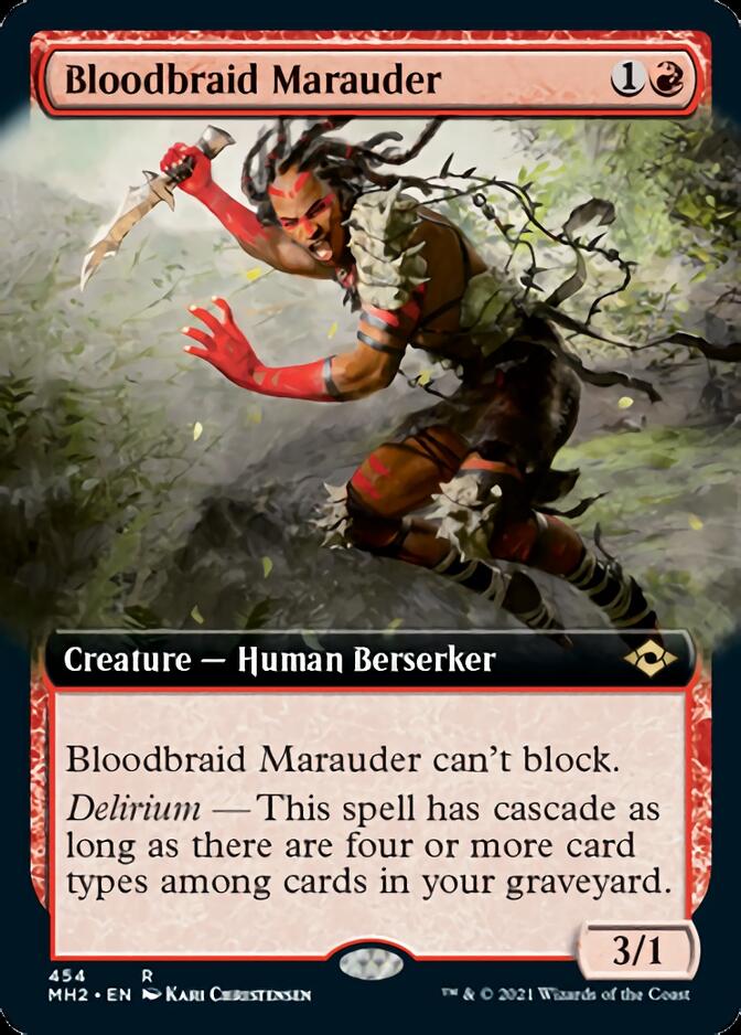 Bloodbraid Marauder (Extended Art) [Modern Horizons 2] | Magic Magpie