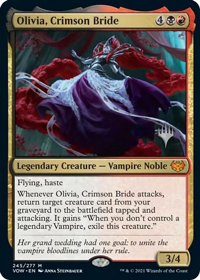 Olivia, Crimson Bride (Promo Pack) [Innistrad: Crimson Vow Promos] | Magic Magpie