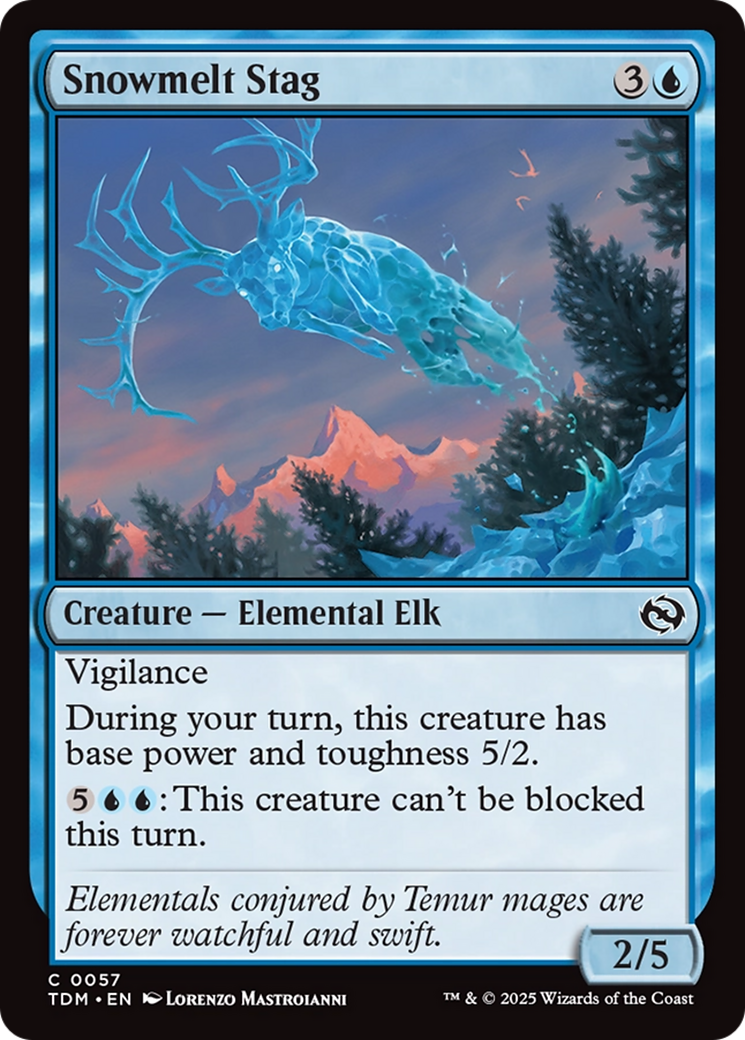 Snowmelt Stag [Tarkir: Dragonstorm] | Magic Magpie