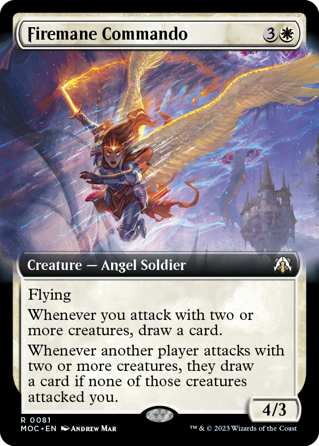 Firemane Commando (Extended Art) [March of the Machine Commander] | Magic Magpie