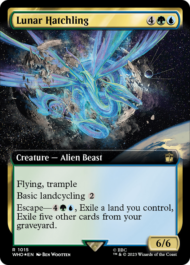 Lunar Hatchling (Extended Art) (Surge Foil) [Doctor Who] | Magic Magpie