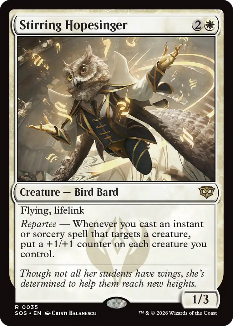 Stirring Hopesinger [Secrets of Strixhaven] | Magic Magpie