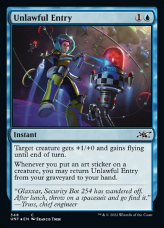 Unlawful Entry (Galaxy Foil) [Unfinity] | Magic Magpie