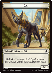 Cat (0027) // Phyrexian Goblin Double-Sided Token [Foundations Tokens] | Magic Magpie