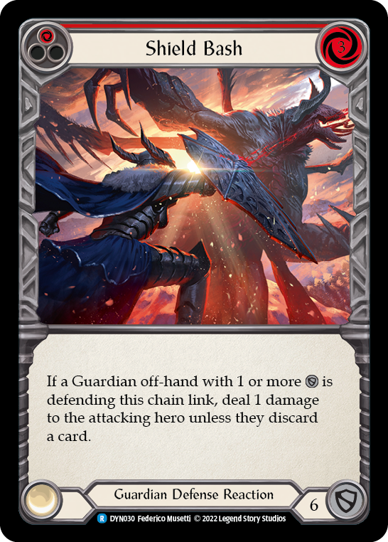 Shield Bash (Red) [DYN030] (Dynasty) | Magic Magpie