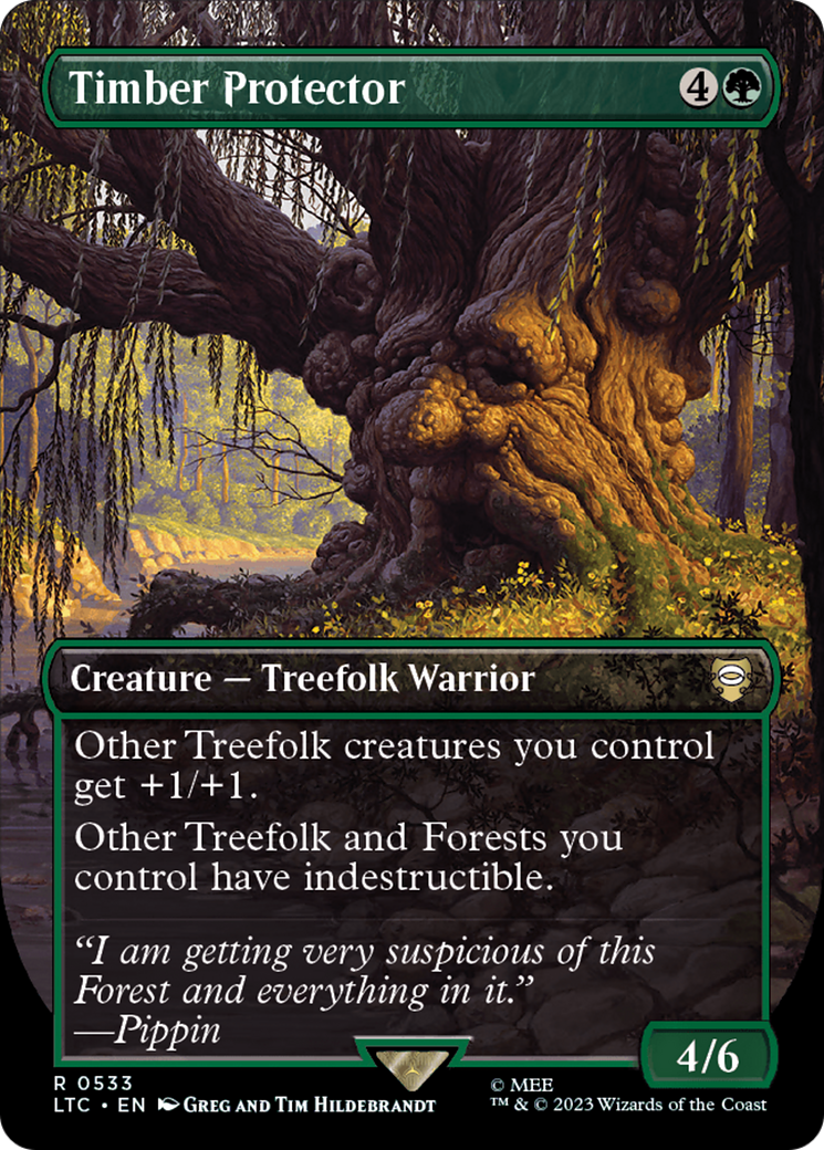 Timber Protector (Borderless) [The Lord of the Rings: Tales of Middle-Earth Commander] | Magic Magpie