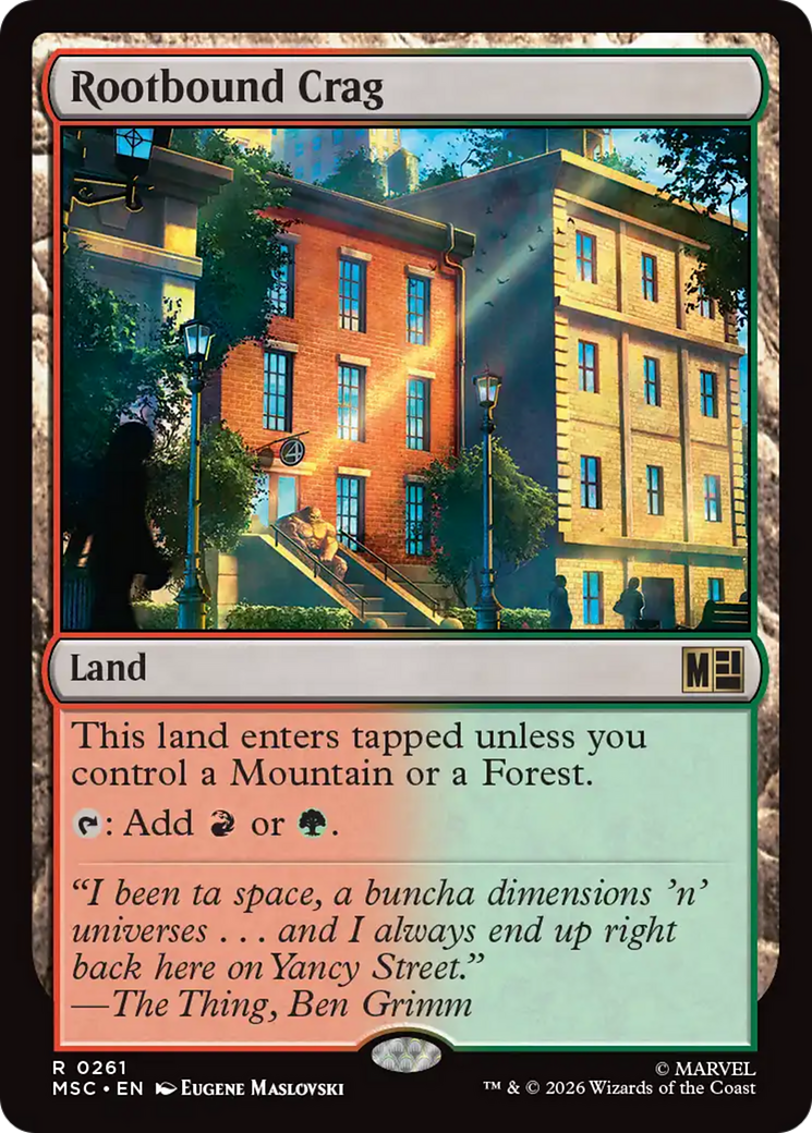 Rootbound Crag [Marvel Super Heroes Commander] | Magic Magpie