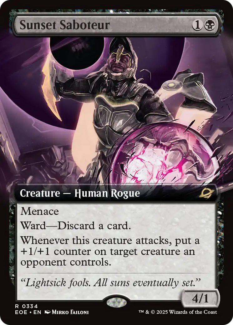 Sunset Saboteur (Extended Art) [Edge of Eternities] | Magic Magpie