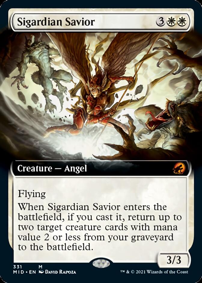Sigardian Savior (Extended Art) [Innistrad: Midnight Hunt] | Magic Magpie