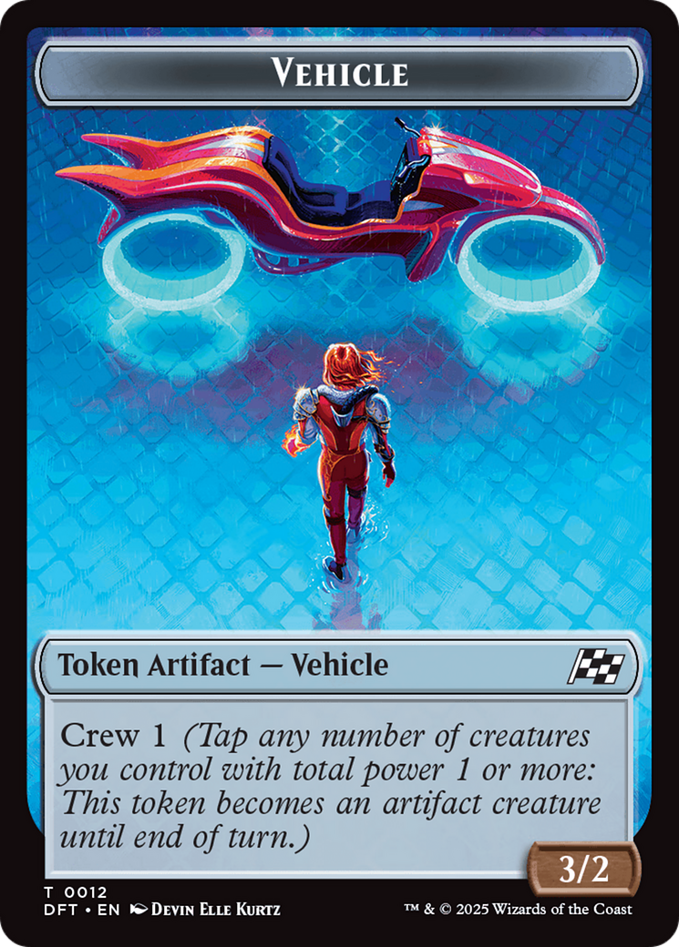 Vehicle // Pilot Double-Sided Token [Aetherdrift Tokens] | Magic Magpie