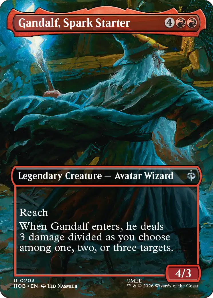 Gandalf, Spark Starter (Borderless) [The Hobbit] | Magic Magpie