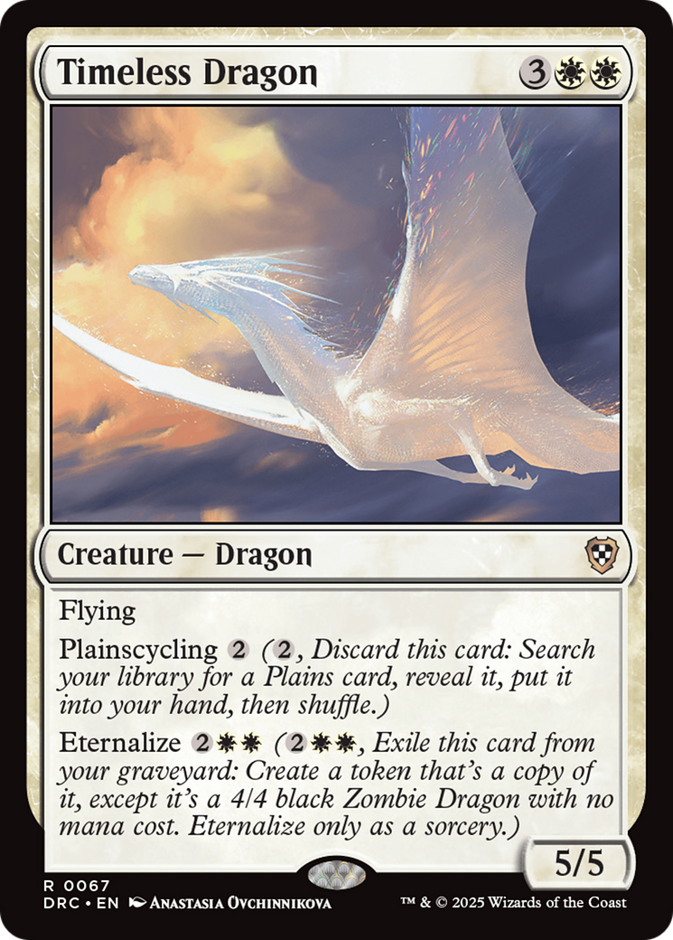 Timeless Dragon [Aetherdrift Commander] | Magic Magpie