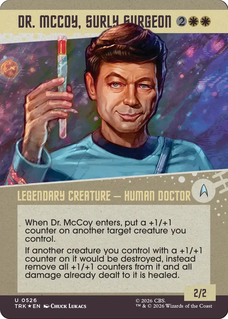 Dr. McCoy, Surly Surgeon (Showcase) (Surge Foil) [Star Trek] | Magic Magpie