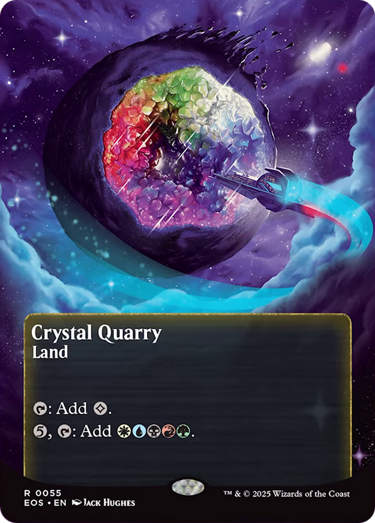 Crystal Quarry (0055) (Borderless) [Edge of Eternities: Stellar Sights] | Magic Magpie