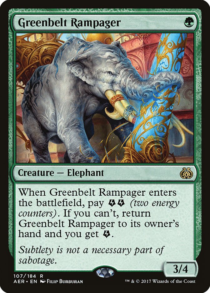 Greenbelt Rampager [Aether Revolt] | Magic Magpie