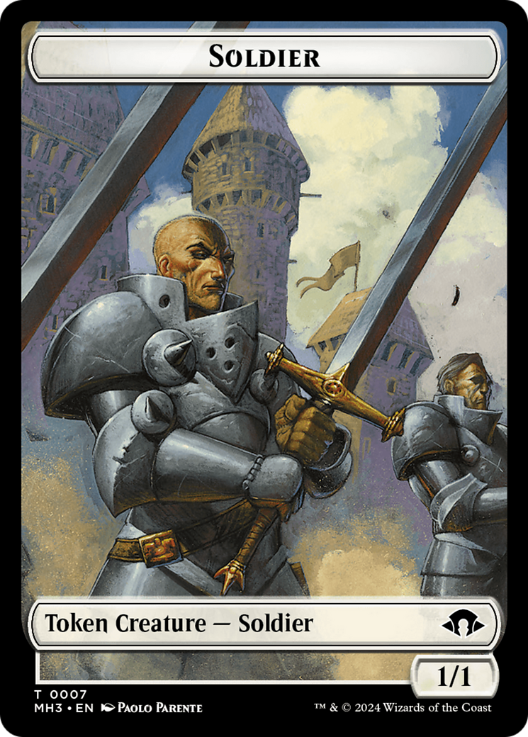 Phyrexian Germ // Soldier Double-Sided Token [Modern Horizons 3 Tokens] | Magic Magpie