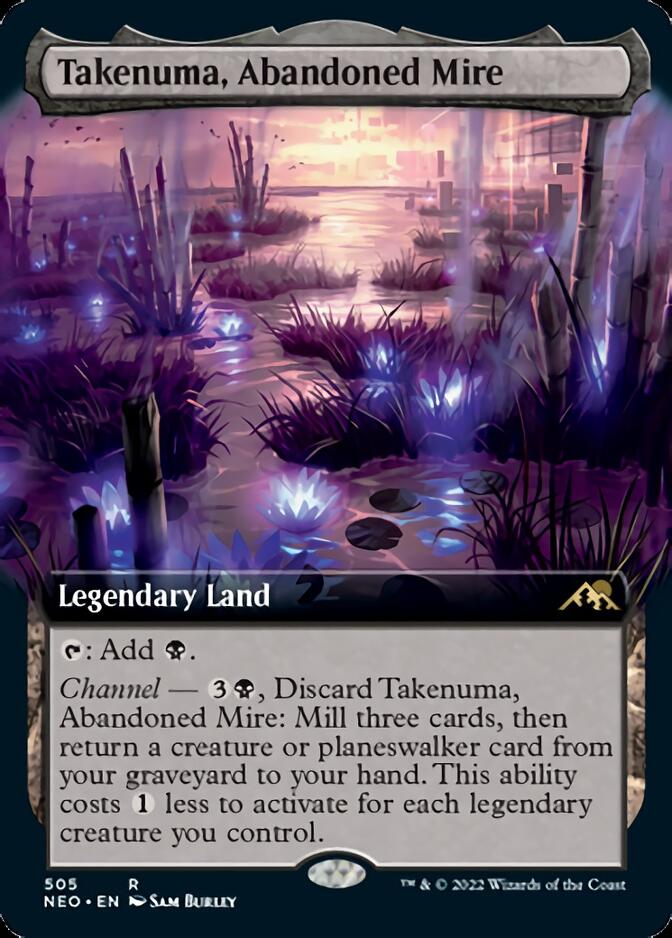 Takenuma, Abandoned Mire (Extended Art) [Kamigawa: Neon Dynasty] | Magic Magpie