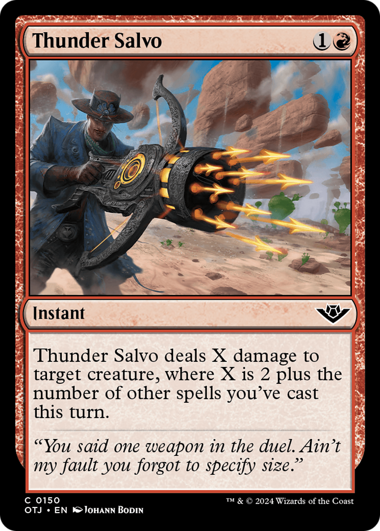 Thunder Salvo [Outlaws of Thunder Junction] | Magic Magpie