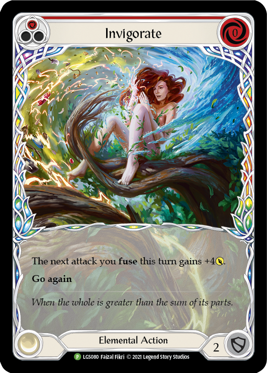 Invigorate (Red) [LGS080] (Promo)  Rainbow Foil | Magic Magpie