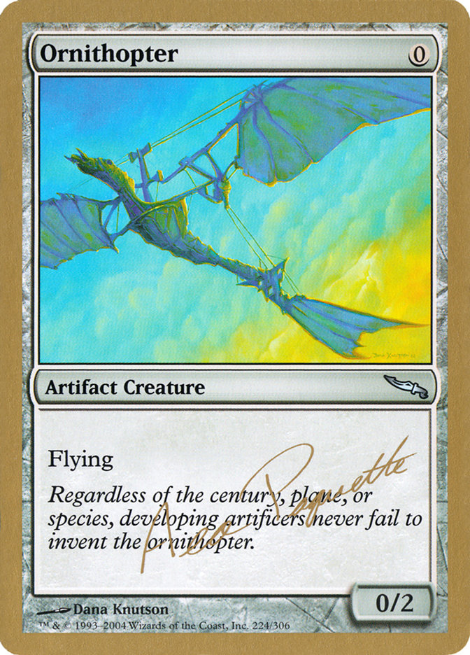 Ornithopter (Aeo Paquette) [World Championship Decks 2004] | Magic Magpie