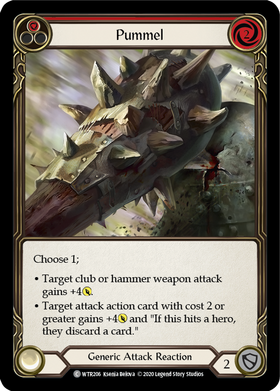 Pummel (Red) [U-WTR206] (Welcome to Rathe Unlimited)  Unlimited Rainbow Foil | Magic Magpie