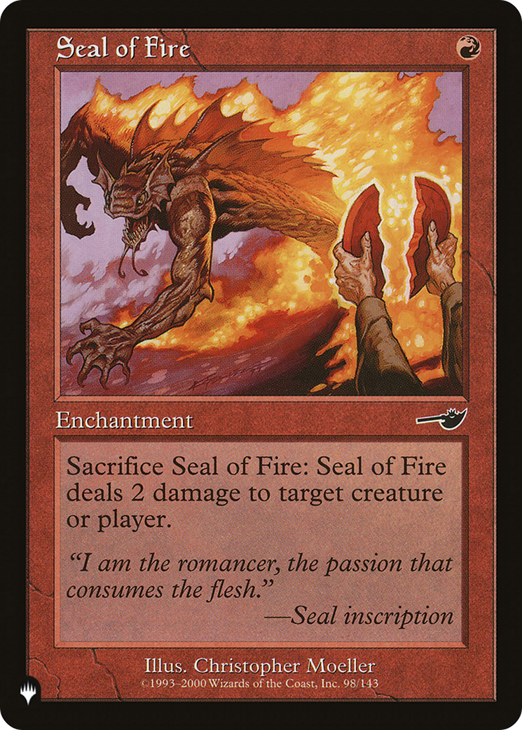 Seal of Fire [The List] | Magic Magpie