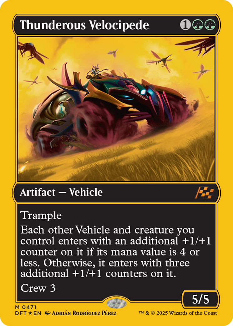 Thunderous Velocipede (First-Place Foil) [Aetherdrift] | Magic Magpie