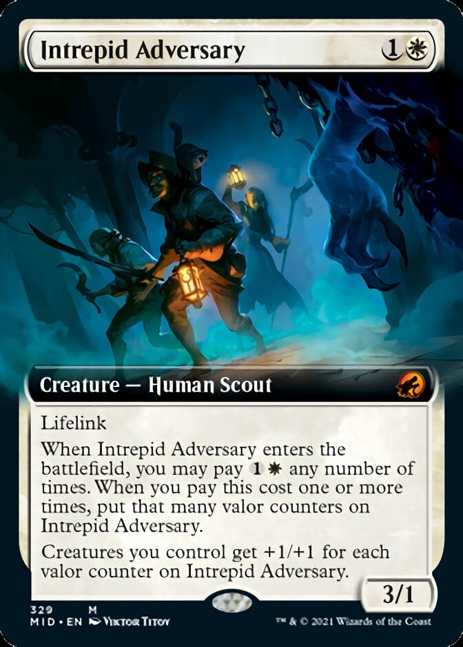 Intrepid Adversary (Extended Art) [Innistrad: Midnight Hunt] | Magic Magpie
