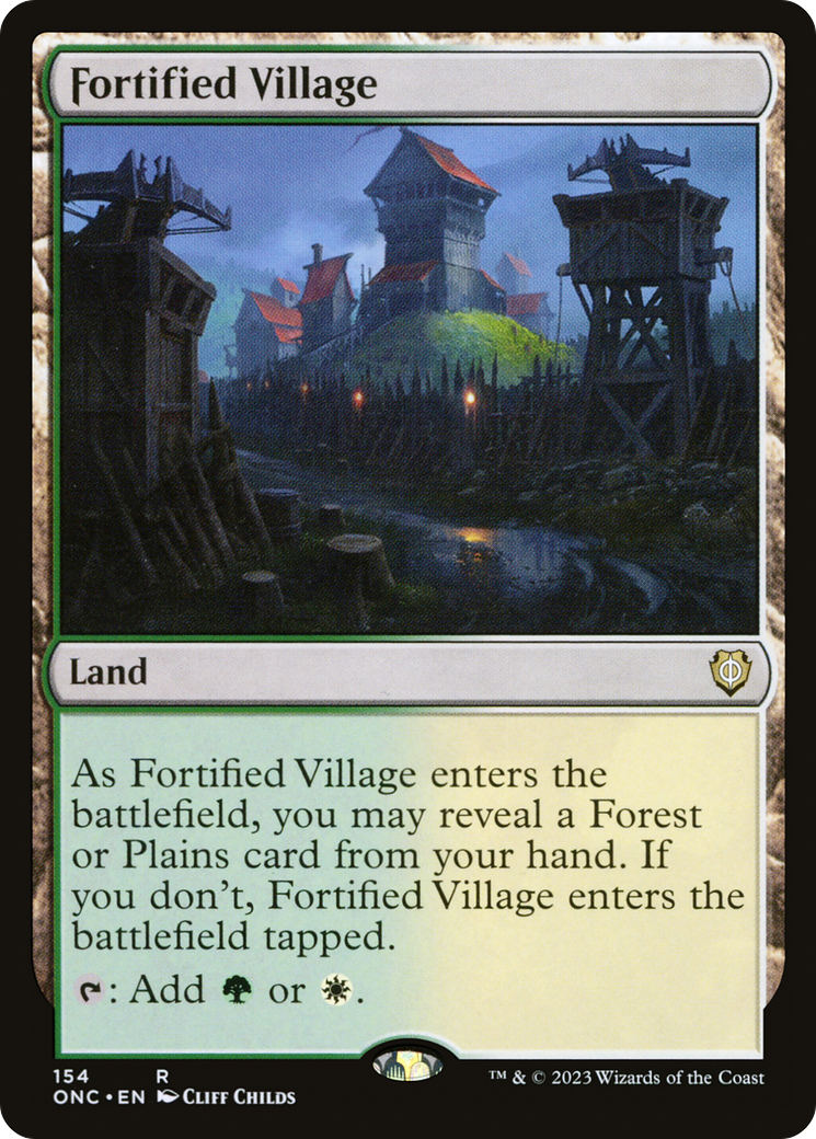 Fortified Village [Phyrexia: All Will Be One Commander] | Magic Magpie