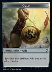 Gold // Dragon Double-Sided Token [Commander Legends: Battle for Baldur's Gate Tokens] | Magic Magpie