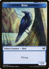 Dwarf Beserker // Bird Double-Sided Token [Kaldheim Tokens] | Magic Magpie