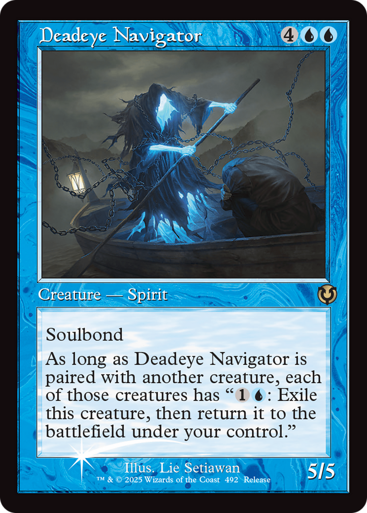 Deadeye Navigator (Retro Frame) [Innistrad Remastered Promos] | Magic Magpie