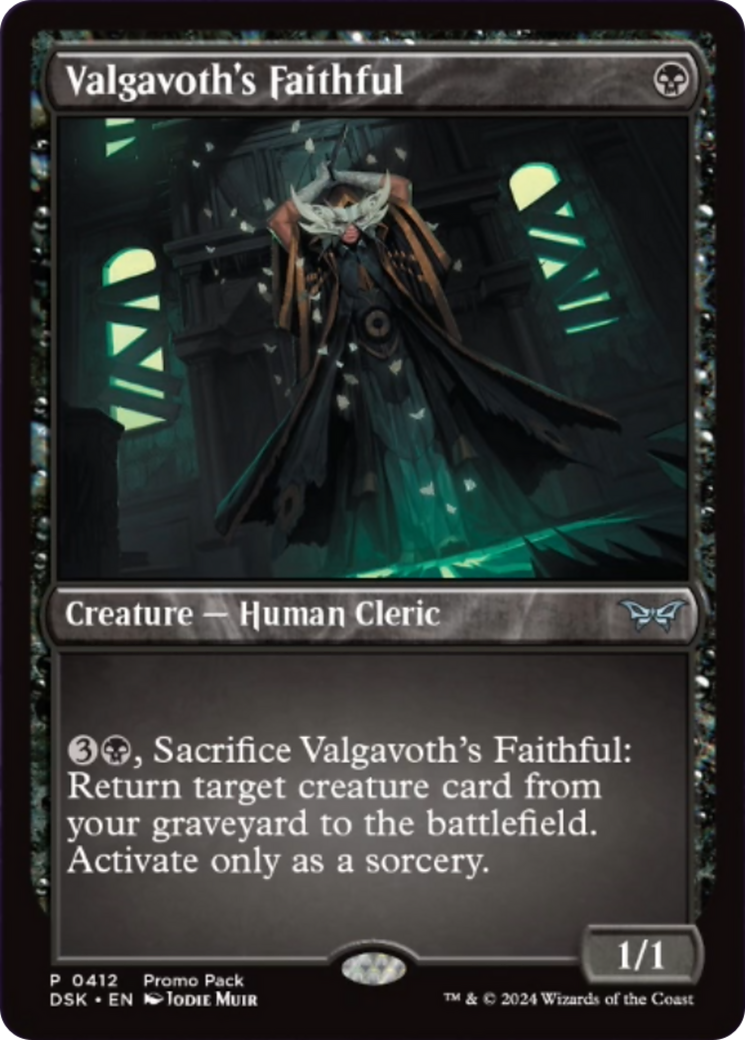 Valgavoth's Faithful [Duskmourn: House of Horror Promos] | Magic Magpie