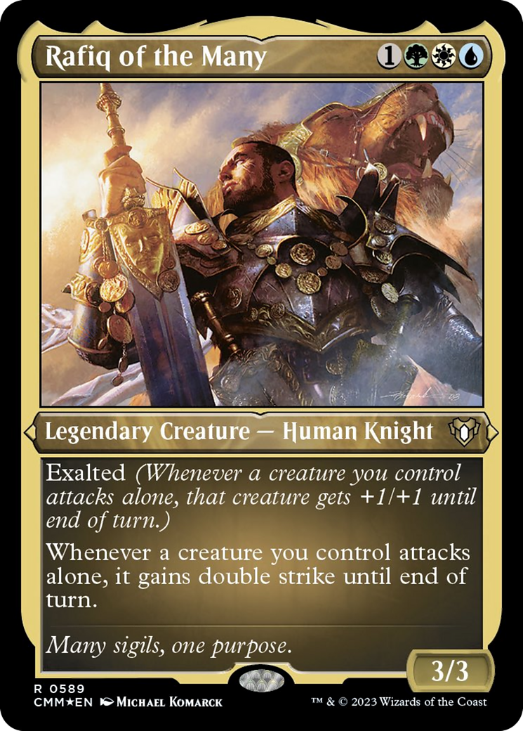 Rafiq of the Many (Foil Etched) [Commander Masters] | Magic Magpie