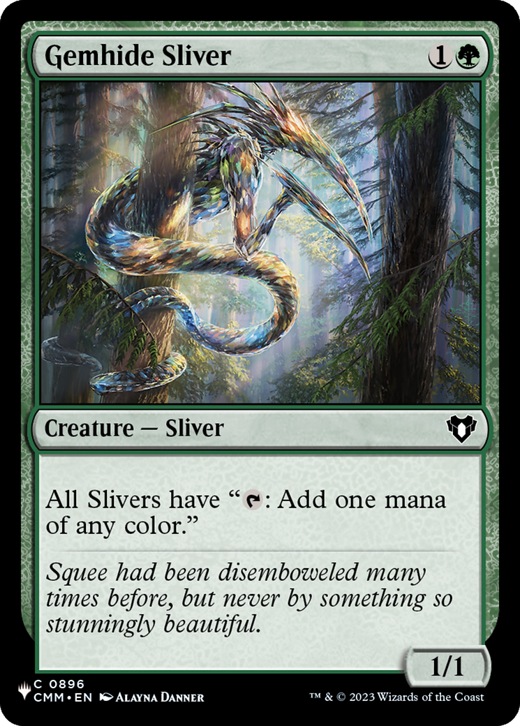 Gemhide Sliver (CMM) [The List] | Magic Magpie