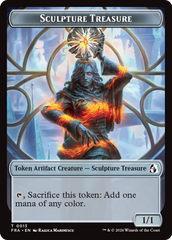 Sculpture Treasure // Beast Double-Sided Token [Reality Fracture Tokens] | Magic Magpie