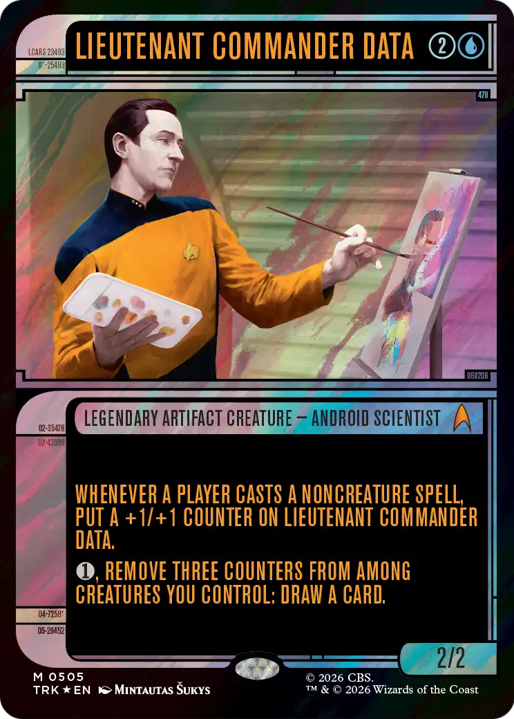 Lieutenant Commander Data (Showcase) (Surge Foil) [Star Trek] | Magic Magpie