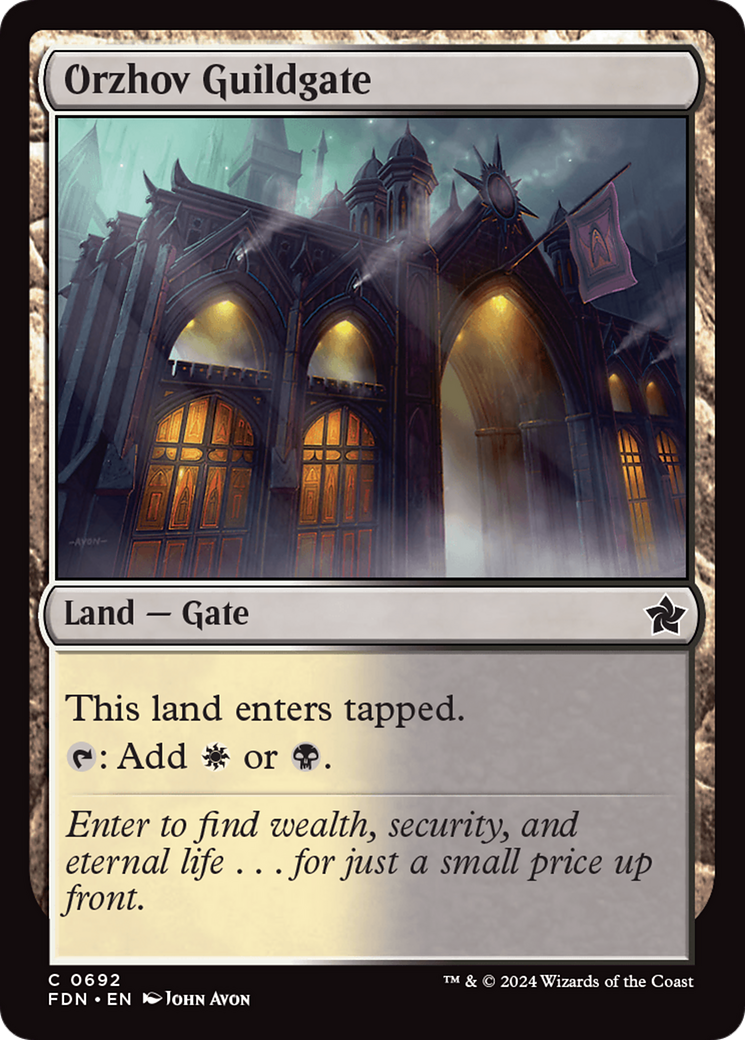 Orzhov Guildgate [Foundations] | Magic Magpie