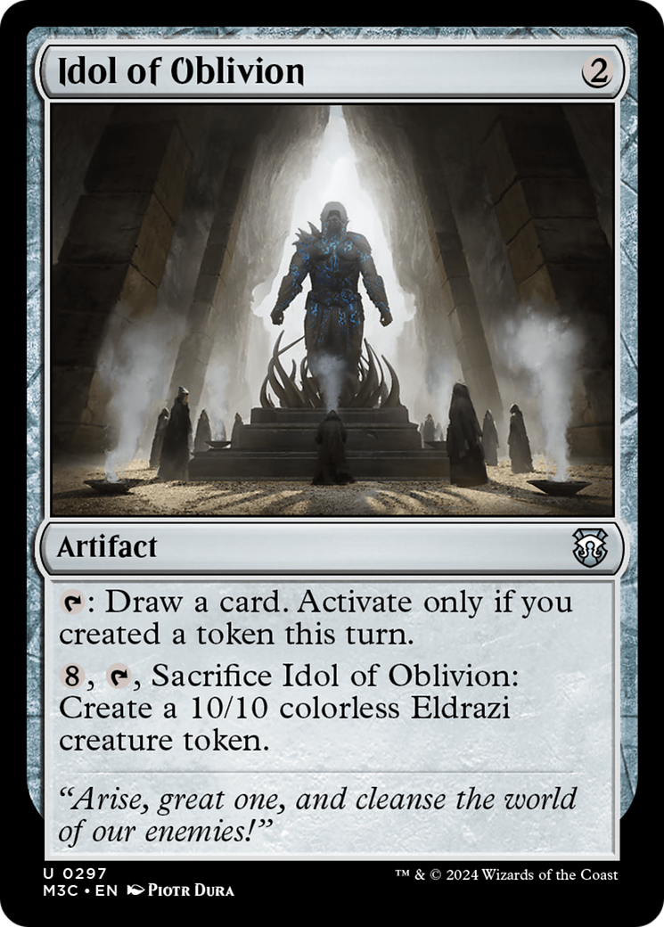 Idol of Oblivion (Ripple Foil) [Modern Horizons 3 Commander] | Magic Magpie