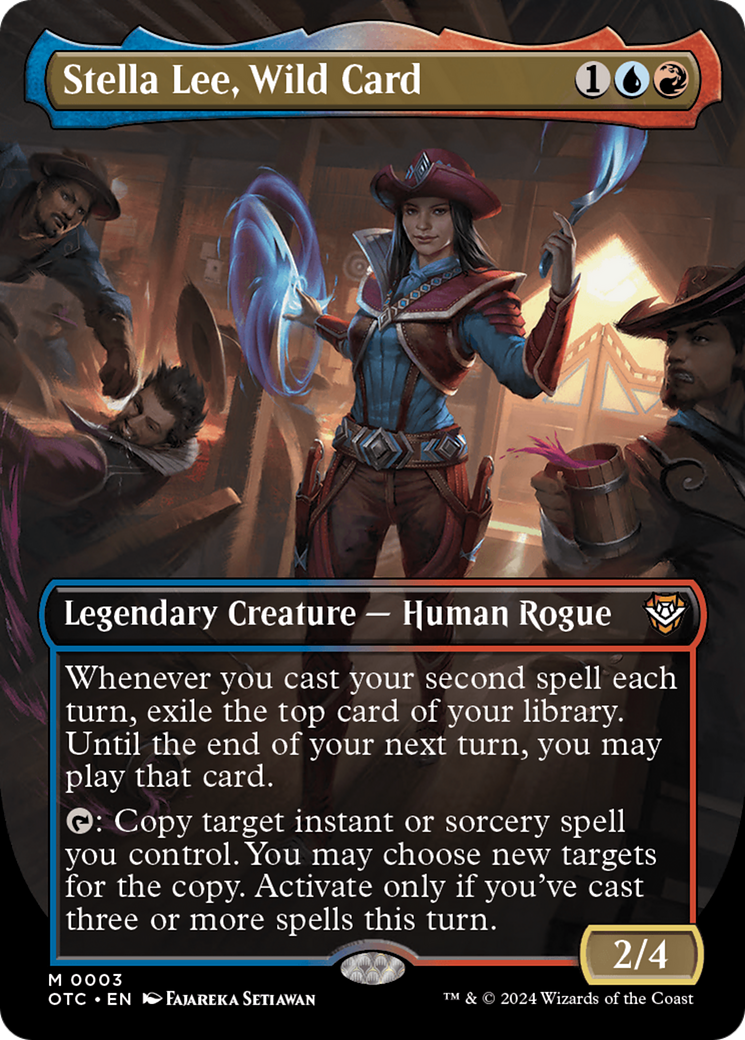 Stella Lee, Wild Card (Borderless) [Outlaws of Thunder Junction Commander] | Magic Magpie