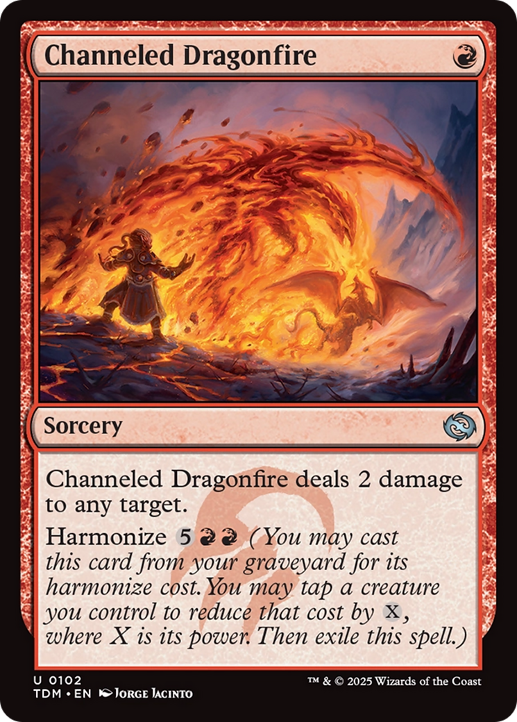 Channeled Dragonfire [Tarkir: Dragonstorm] | Magic Magpie