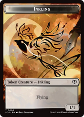 Inkling (0006) // Spirit (0010) Double-Sided Token [Secrets of Strixhaven Tokens] | Magic Magpie