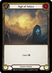 Sigil of Solace (Yellow) [U-WTR174] (Welcome to Rathe Unlimited)  Unlimited Rainbow Foil | Magic Magpie