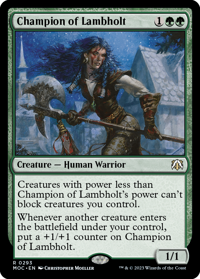 Champion of Lambholt [March of the Machine Commander] | Magic Magpie